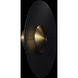 Brody LED 19.38 inch Black with Aged Brass Semi-Flush Mount Ceiling Light