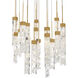 Minx 21 Light 26 inch Aged Brass Multi-Light Pendant Ceiling Light