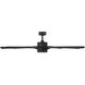 Wyndmill 65 inch Matte Black Downrod Ceiling Fan in 3000K
