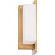 Downton Wall Sconce Wall Light in 2700K, Aged Brass