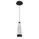Mystic 1 Light 3.75 inch Black Pendant Ceiling Light in true