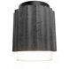 Caviar LED 7 inch Basalt Stone and Black Flush Mount Ceiling Light