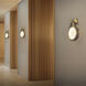 Clare LED 3.75 inch Black Leather and Antique Nickel ADA Wall Sconce Wall Light