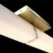 Vogue LED 39 inch Brushed Brass Bath Vanity & Wall Light in 3500K, 39in.