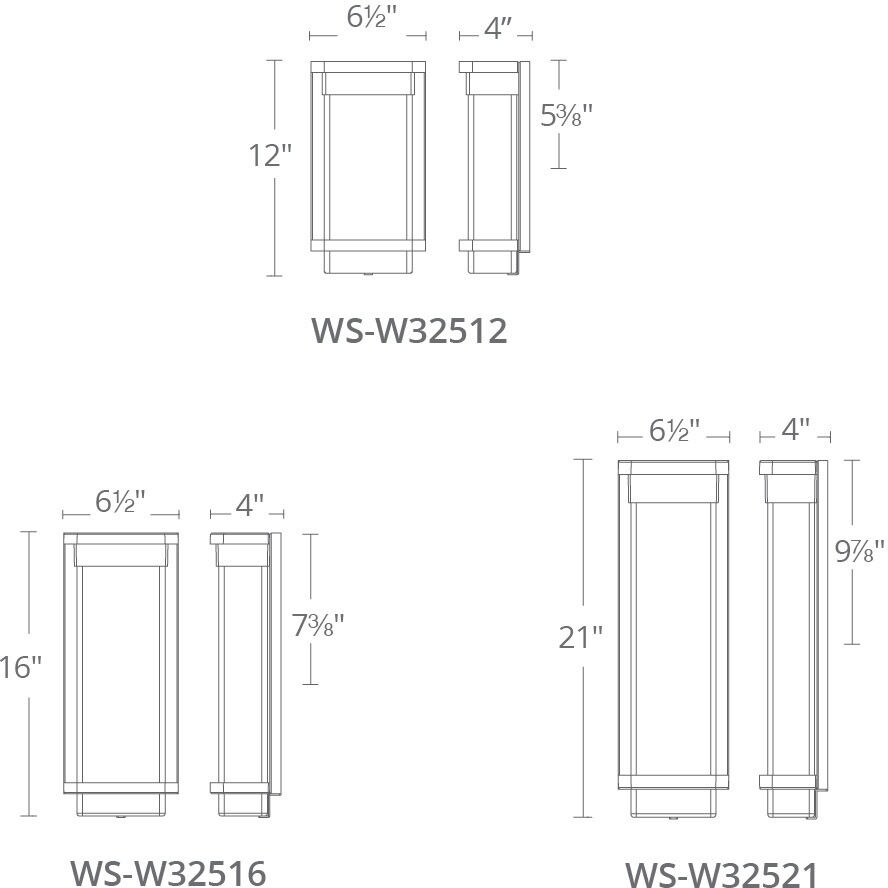 Vitrine LED 21 inch Bronze Outdoor Wall Light in 21in.