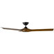 Torque 58 inch Matte Black and Distressed Koa with Distressed Koa Blades Downrod Ceiling Fan in Matte Black Distressed Koa