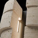 Formation LED 16 inch Beige Travertine and Black Outdoor Wall Light