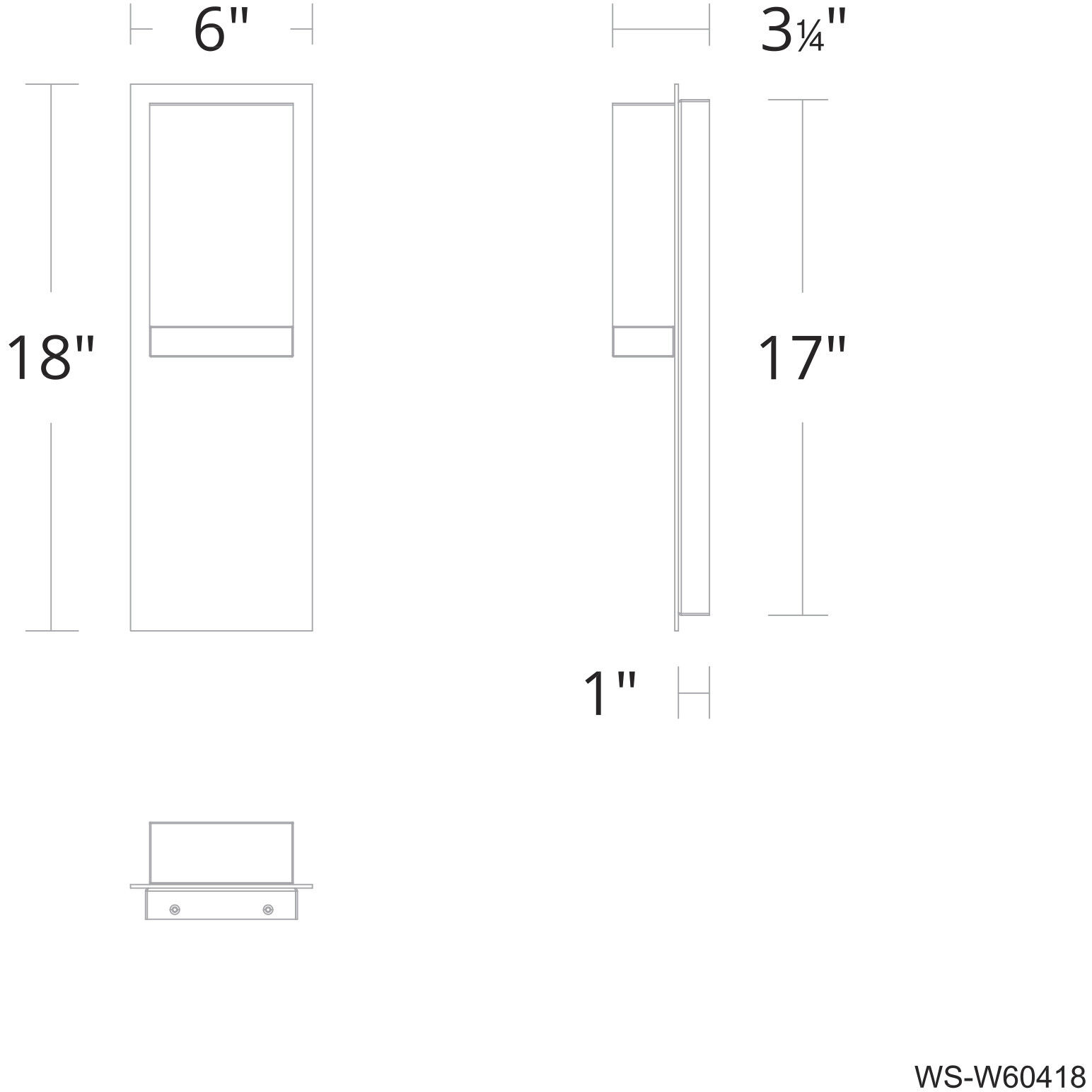 Draped 1 Light 18 inch Black Outdoor Wall Light in 4000K