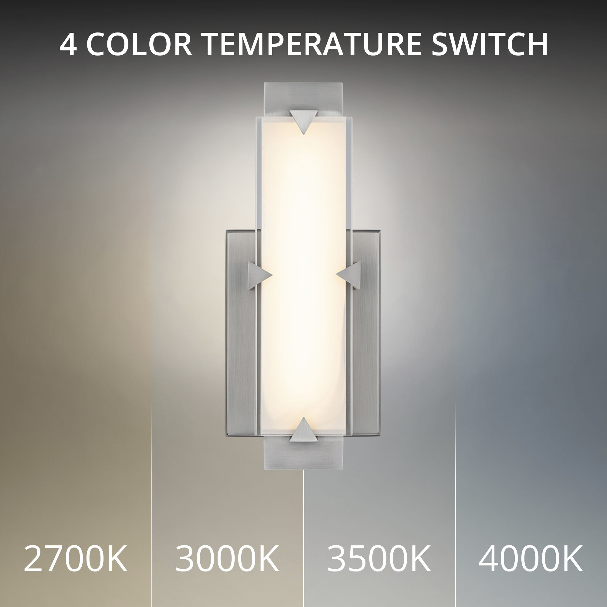 Carlisle Indoor Wall Lighting in 3000K, Brushed Nickel