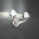 Double Bubble 2 Light 7 inch Satin Nickel Wall Sconce Wall Light