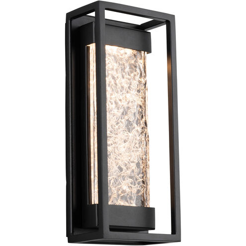 Elyse LED 12 inch Black Outdoor Wall Light in 12in.