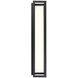 Framed LED 10 inch Black Outdoor Wall Light in 20in.