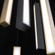 Chaos LED 17 inch Black Aged Brass Multi-Light Pendant Ceiling Light in 5, 17in., Black Aged Brass/Black