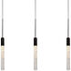 Magic LED 5.5 inch Black Multi-Light Pendant Ceiling Light in 3, Linear
