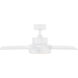 Vox 38 inch Matte White Downrod Ceiling Fan in 3500K