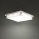 Polar LED 14 inch Brushed Nickel Flush Mount Ceiling Light