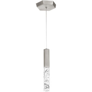 Basalt LED 15 inch Brushed Nickel Mini Pendant Ceiling Light