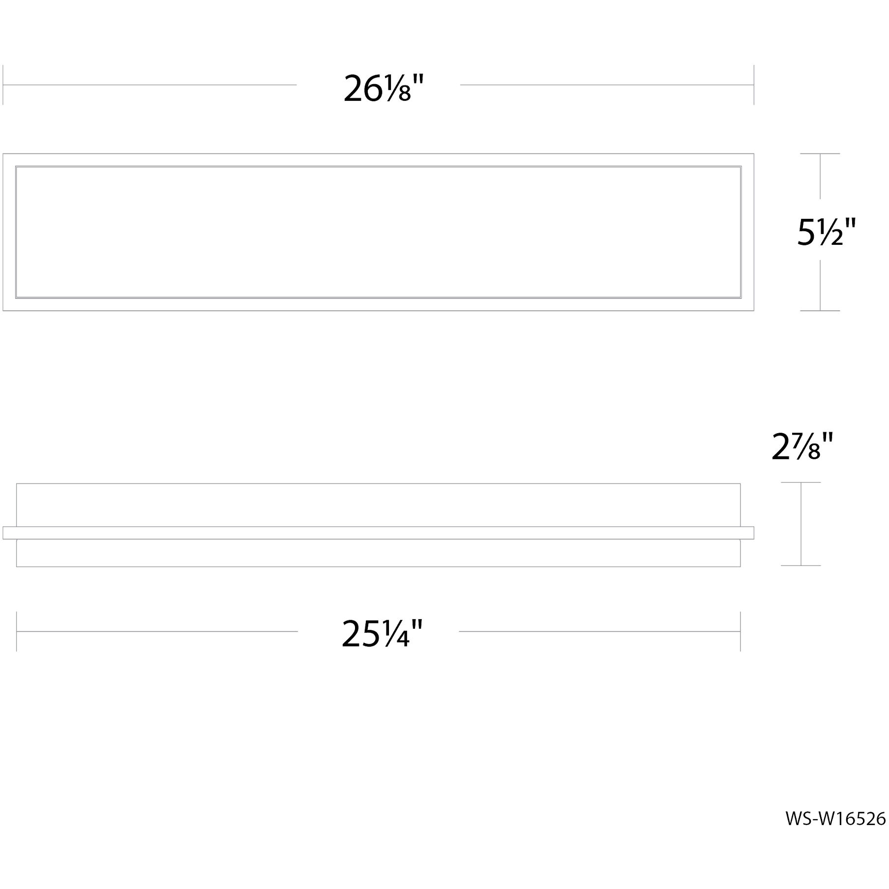 Ice Bar LED 26.2 inch Black Outdoor Wall Lighting in 3000K