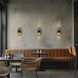 Clasp LED 4 inch Bronze and Gold Leaf ADA Wall Sconce Wall Light