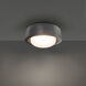 Tane LED 13 inch Basalt Stone and Black Flush Mount Ceiling Light