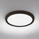 Argo LED 11 inch Black Flush Mount Ceiling Light in 3500K, 11in. 