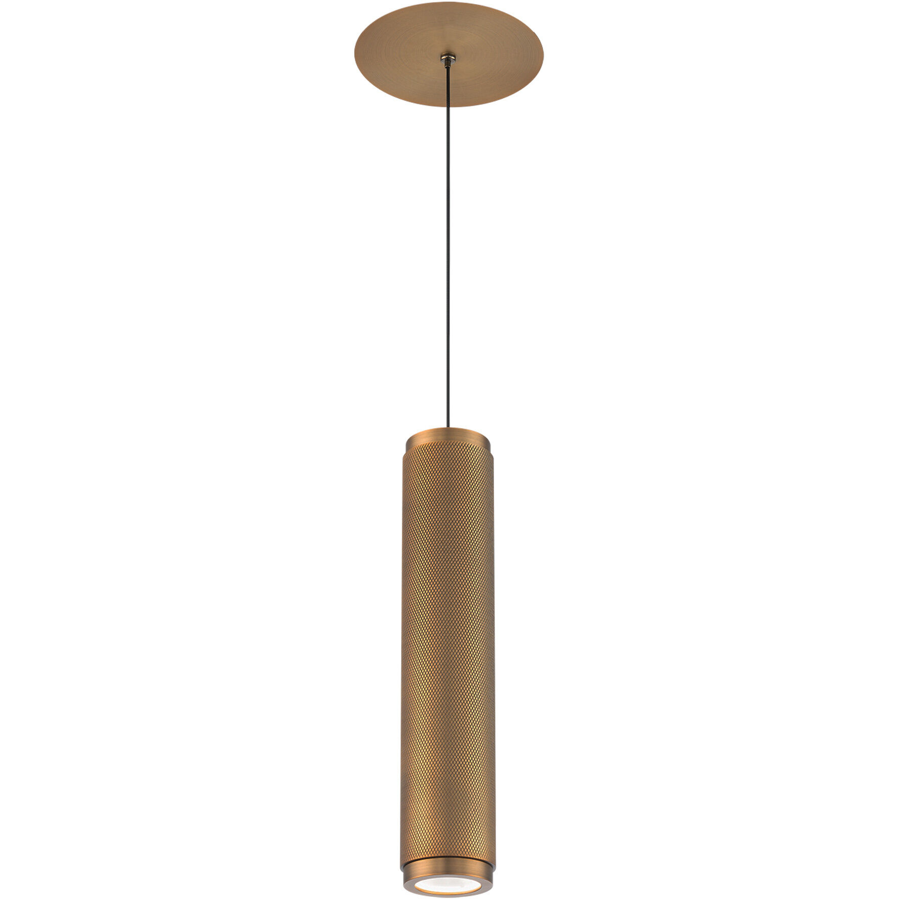 Burning Man 1 Light 2.75 inch Aged Brass Mini Pendant Ceiling Light