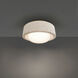 Tane LED 13 inch Beige Travertine and Aged Brass Flush Mount Ceiling Light