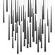 Cascade 41 Light 36 inch Black Multi-Light Pendant Ceiling Light
