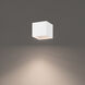 Kube 1 Light 5 inch White Outdoor Flush Mount