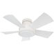 Vox 38 inch Matte White Flush Mount Ceiling Fan in 3000K, Flush Mounted, Smart Ceiling Fan