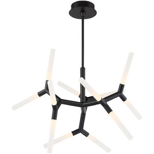 Kryptonite LED 32 inch Black Chandelier Ceiling Light in 32in.