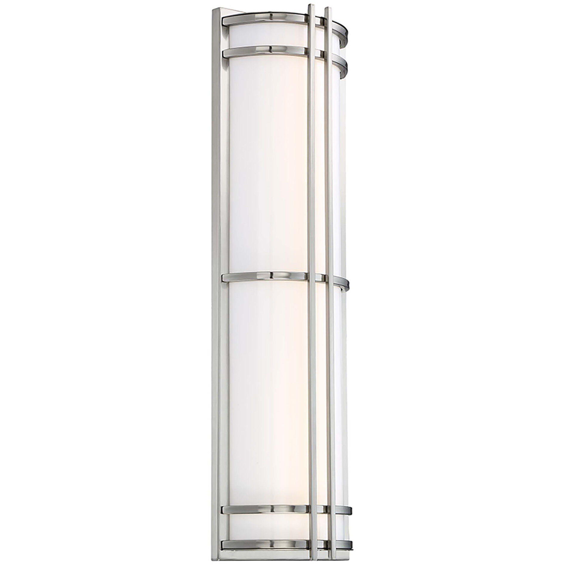 Skyscraper LED 27 inch Stainless Steel Outdoor Wall Light in 3500K, 27in.