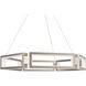 Mies 6 Light 36 inch Brushed Nickel Chandelier Ceiling Light