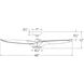 Morpheus III 60 inch Gloss White Downrod Ceiling Fan in 2700K