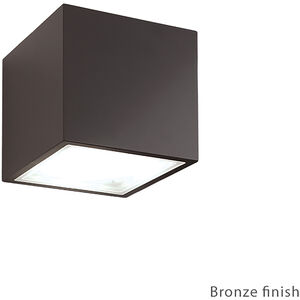 Bloc LED 6 inch Bronze Outdoor Wall Light in 1, 2700K