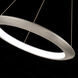 The Ring LED 24 inch Brushed Aluminum Chandelier Ceiling Light in 3000K, 24in.