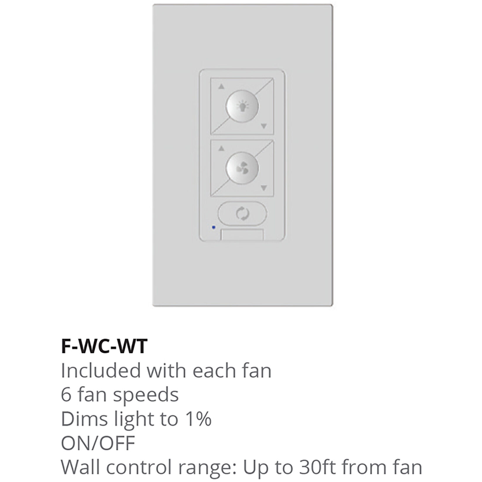 Julian White Fan Controller, RF