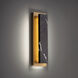 Zurich LED 3.25 inch Black and Aged Brass ADA Wall Sconce Wall Light
