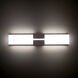 Vodka LED 37 inch Black Vanity Light Wall Light in 37in.