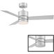 Axis 44 inch Titanium Downrod Ceiling Fan in 3000K