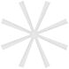 Size Matters 84 inch Matte White Downrod Ceiling Fan