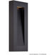 Urban LED 16 inch Black Outdoor Wall Light in 16in.