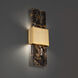 Mercer LED 3.13 inch Black and Aged Brass ADA Wall Sconce Wall Light