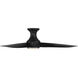 Corona 52 inch Brushed Nickel and Matte Black with Matte Black Blades Flush Mount Ceiling Fan in 2700K, Brushed Nickel Matte Black