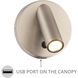 Aspire 5 inch Brushed Nickel Reading Light Portable Light