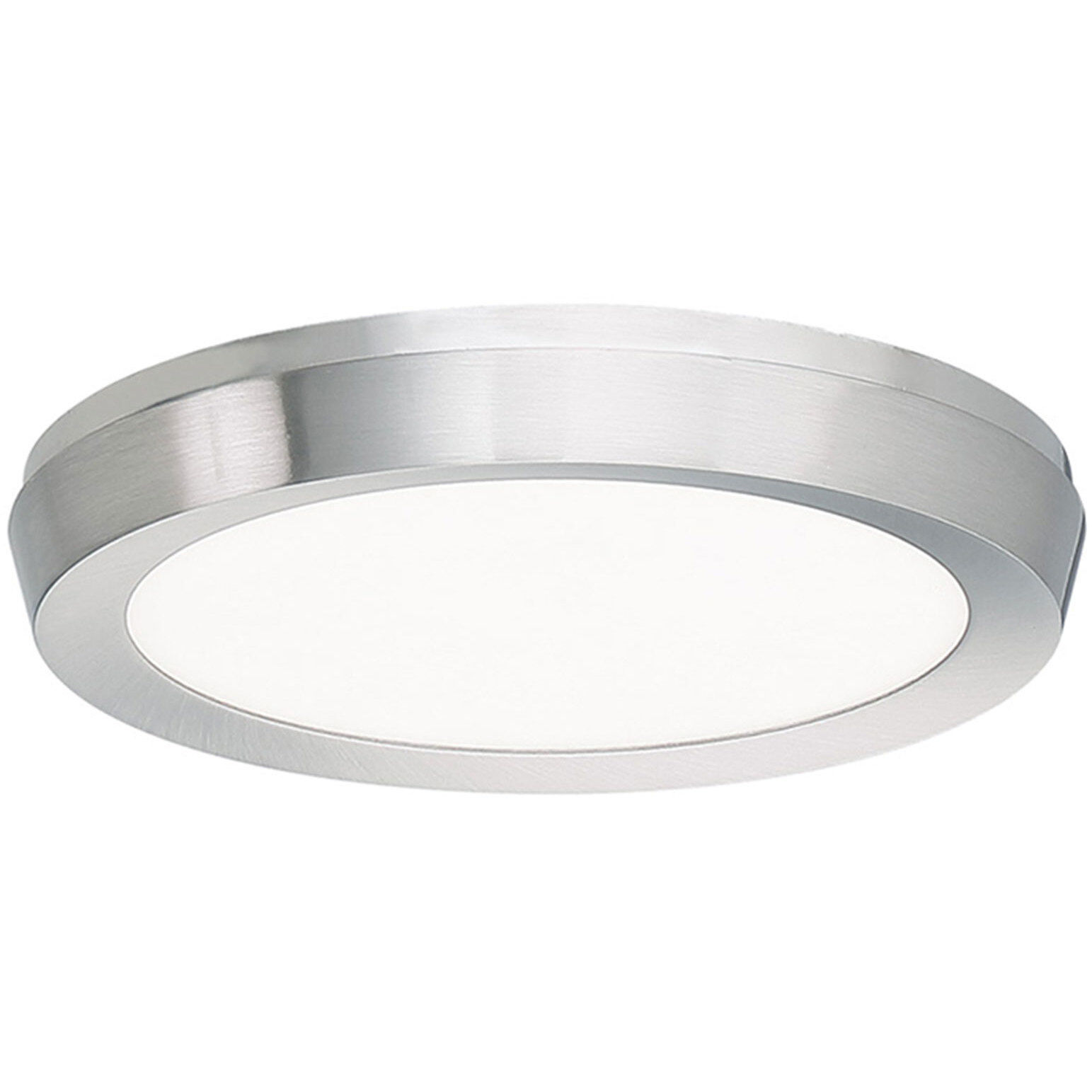 Argo LED 7 inch Brushed Nickel Flush Mount Ceiling Light in 7in.