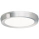 Argo LED 7 inch Brushed Nickel Flush Mount Ceiling Light in 7in.
