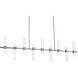 Cinaplex LED 56.5 inch Brushed Nickel Linear Pendant Ceiling Light