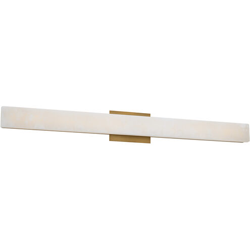 Lanza 1 Light 34 inch Aged Brass Bath Vanity Light Wall Light