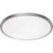 Argo LED 19 inch Brushed Nickel Flush Mount Ceiling Light in 2700K, 19in. 